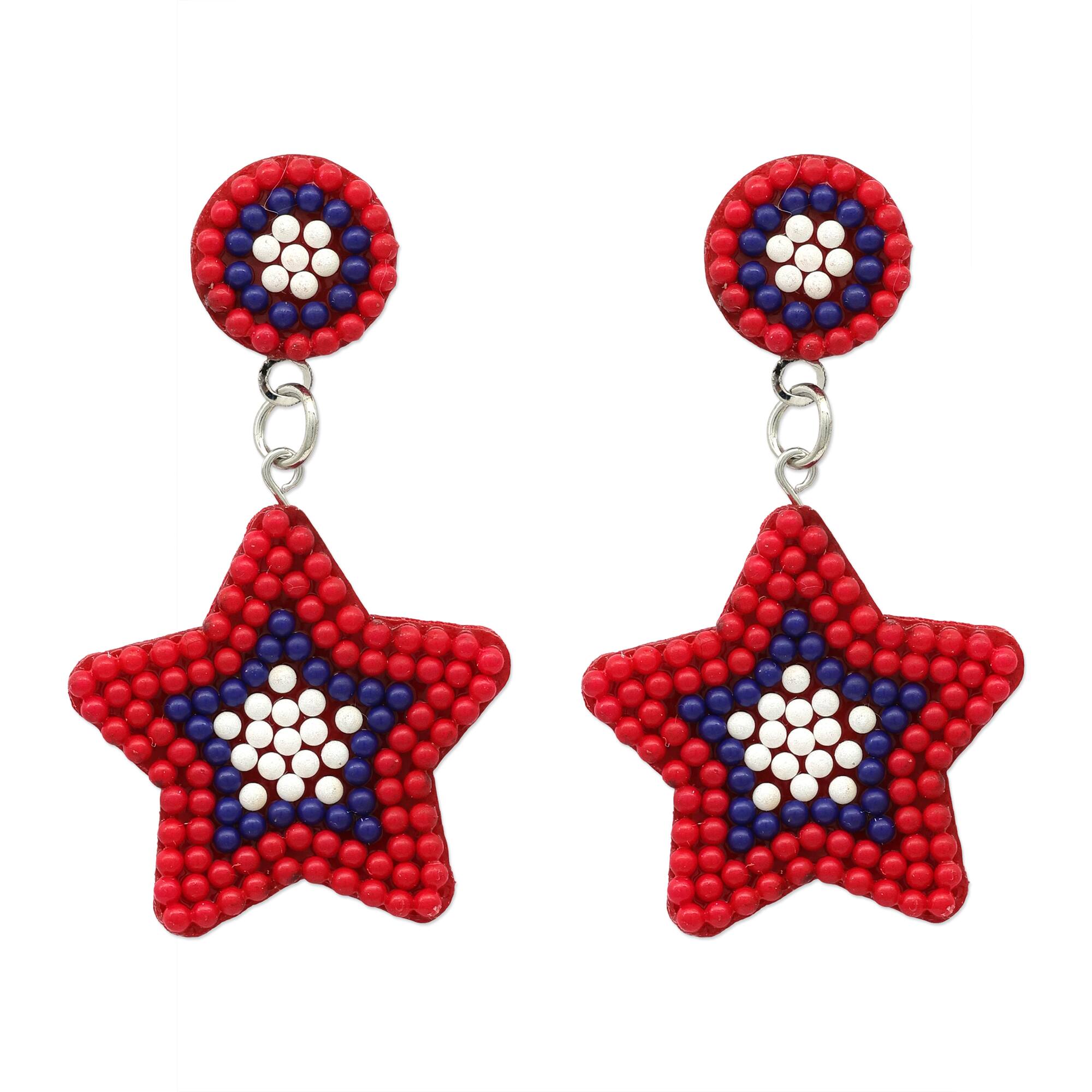 Red, White & Blue Star Earrings by Celebrate It™